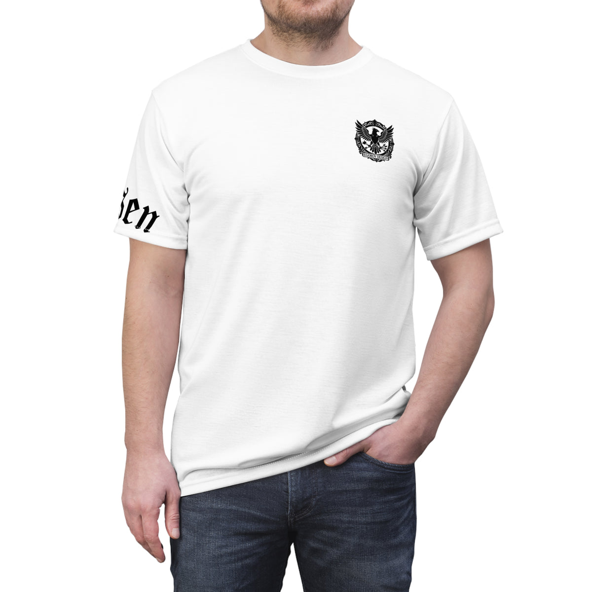 T‑Shirt — Minimal Crest Chest Logo Tee