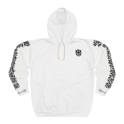 Angel Wing Graphic Hoodie — 'Chosen' Back Cross Design, Gothic Streetwear