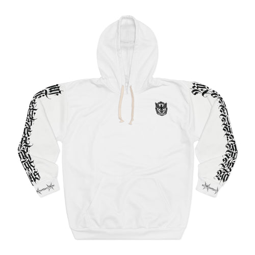 Angel Wing Graphic Hoodie — 'Chosen' Back Cross Design, Gothic Streetwear