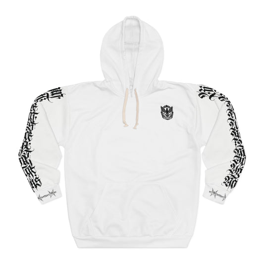 Angel Wing Graphic Hoodie — 'Chosen' Back Cross Design, Gothic Streetwear